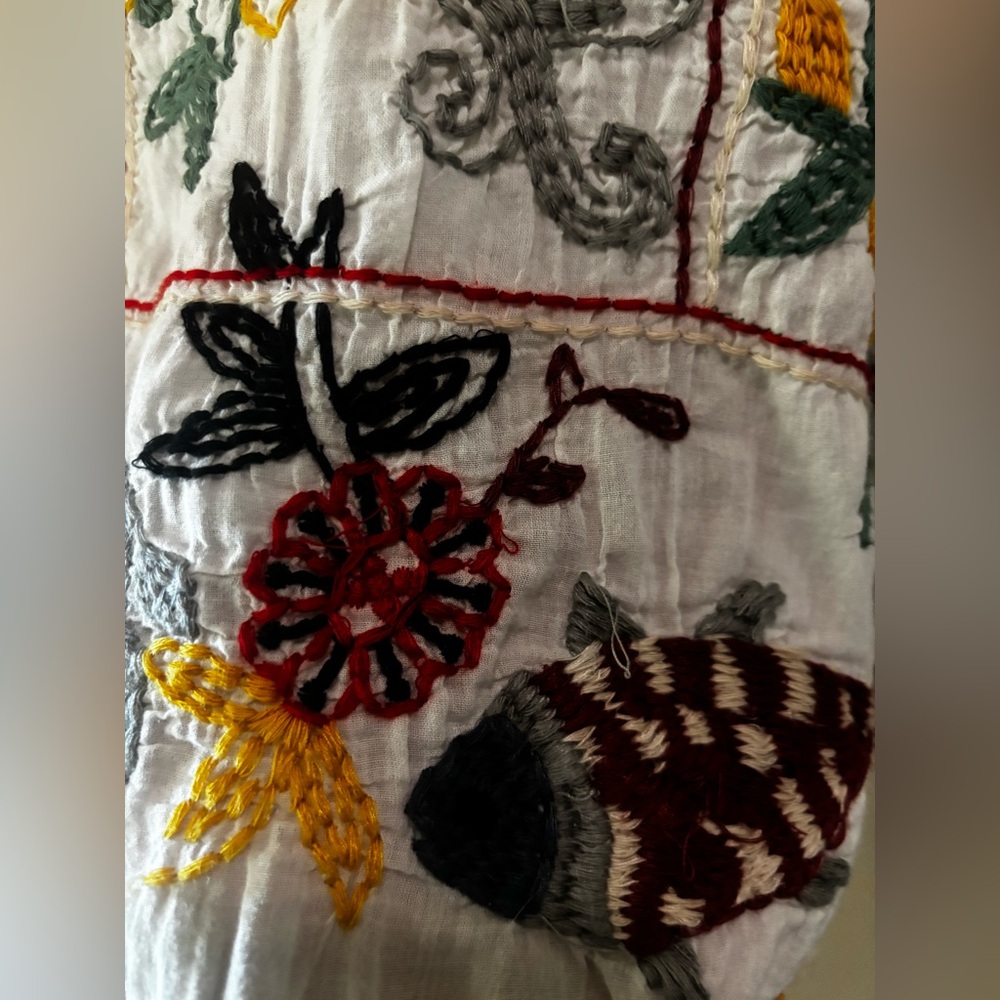 Zara Embroidered White Boho Top - Picture 5 of 10